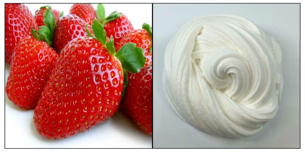Strawberries And Milk Cream