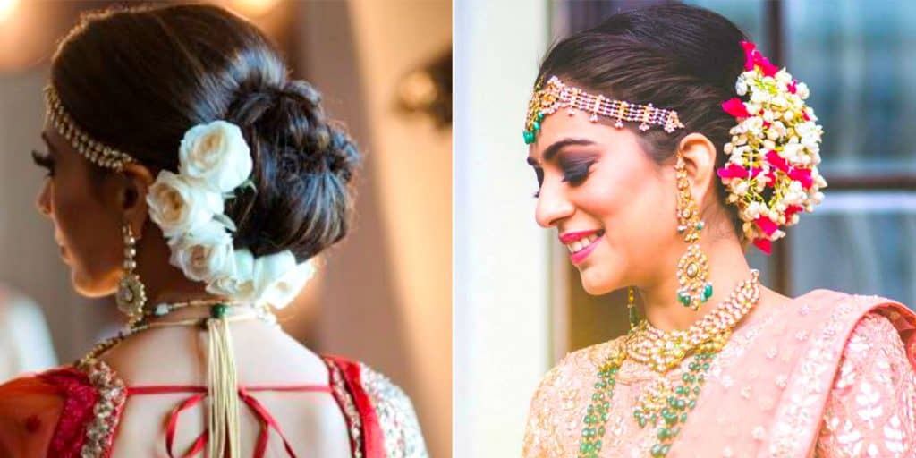 messy bun hairstyles for indian wedding